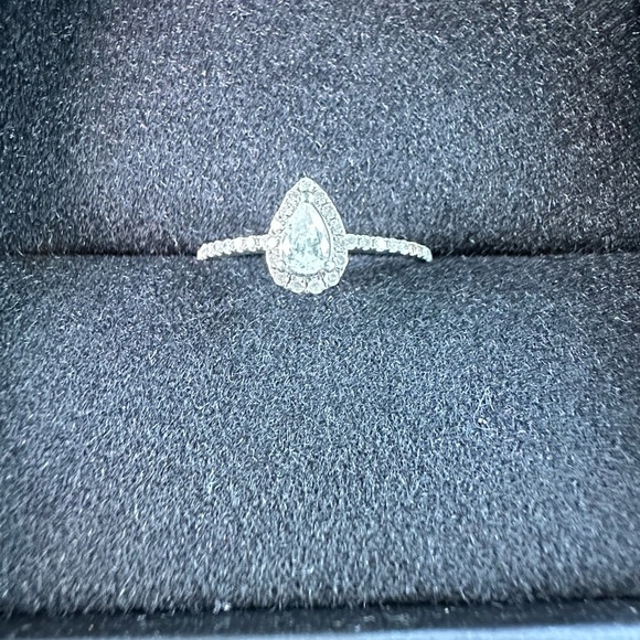 1/2 CT Dainty, Dainty Pear Diamond Ring - Picture 2 of 12
